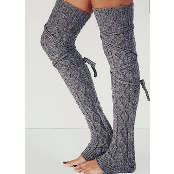 ❤️NEW Sexy Knit Over the Knee Leg Warmer Stockings - Picture 2 of 5